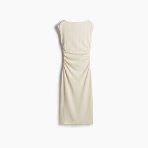 Draped Bodycon Dress—preworned good condition color: off white